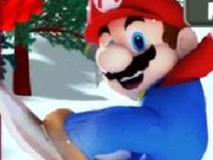3D Mario Snowboard Online Game
