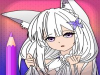 Glitter Anime Coloring Book