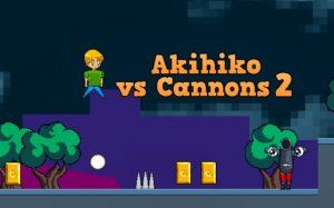 Akihiko vs Cannons 2: Gold Rush Platformer Online Game Arcade Game