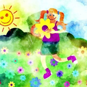 Find 5 Differences: Kids and Sun Online Game