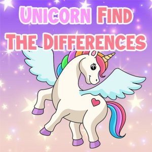 Unicorn Find The Differences Online Puzzle Game