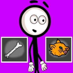 Stickman Choosing Actions Puzzle Game